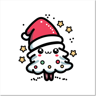 Cute Christmas Tree Posters and Art